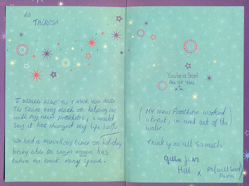 Gillian's Thank You Card